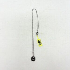 Shop LC Sterling Silver Diamond Accent Pendant Necklace with 20in Chain 5428